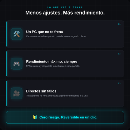 Guía PC Zero Lag & FPS Máximos